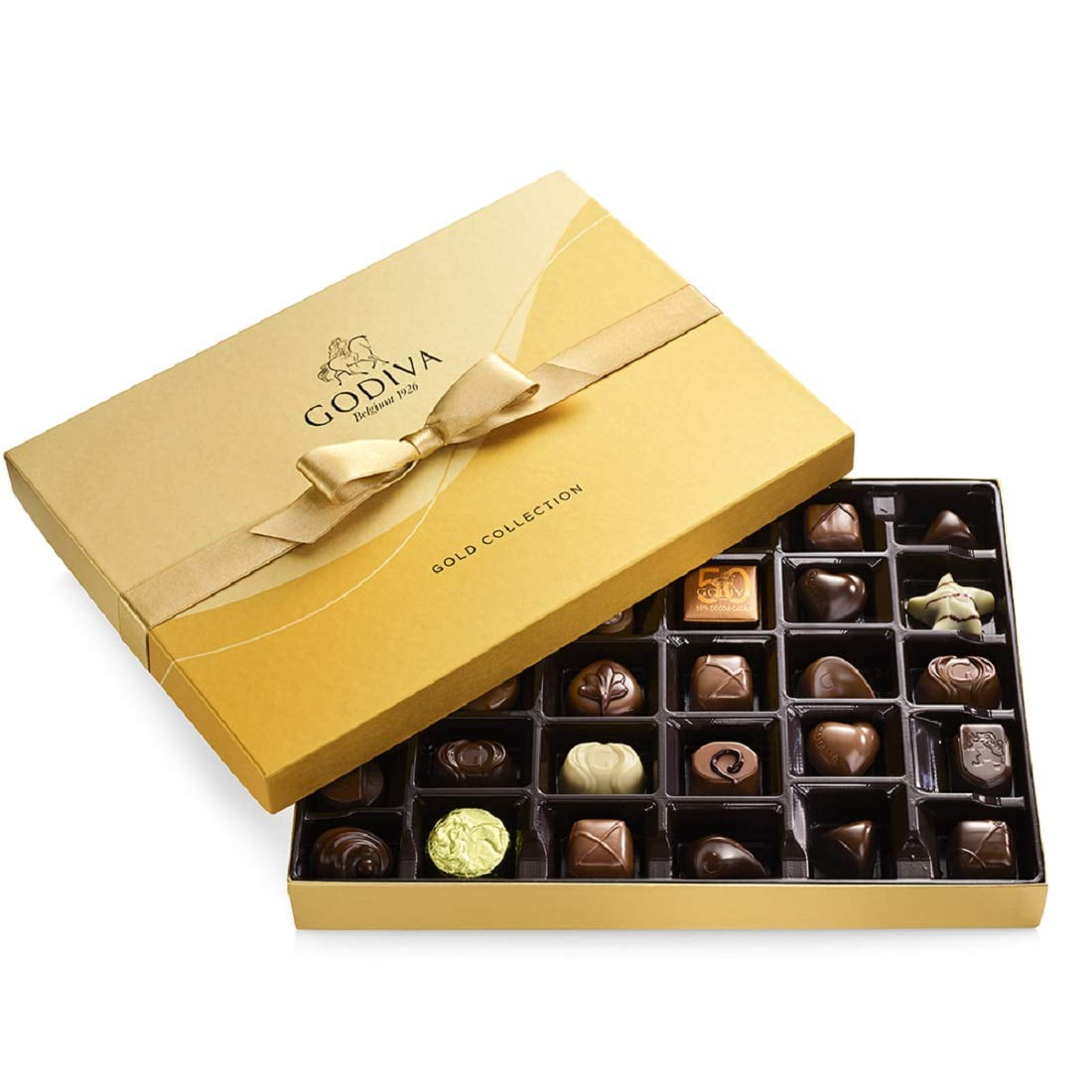 Godiva Chocolatier Chocolate Gold Assorted Gift Box, 36 Pieces