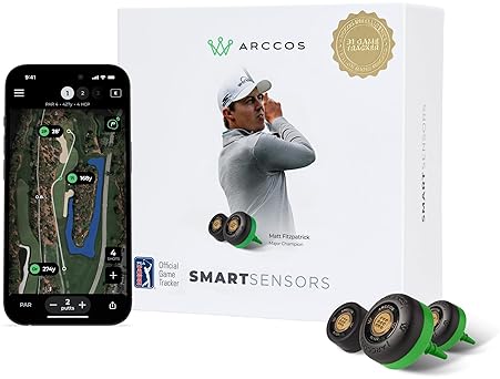 Arccos Smart Sensors: Golf Game Tracking System with A.I. GPS Rangefinder