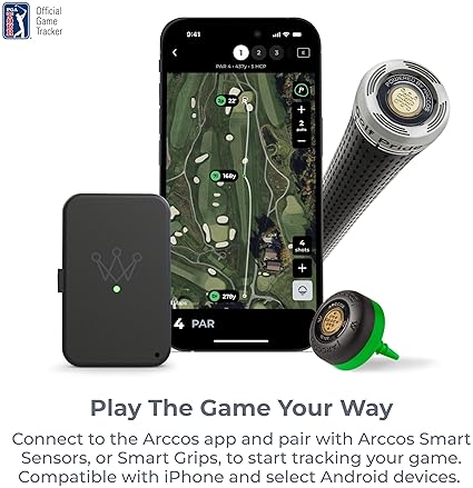 Arccos Link: Phone-Free Golf Game Tracking, Works with Smart Sensors & Grips