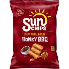 SunChips Whole Grain Snacks Honey BBQ Flavor 2-Pack 7 Oz