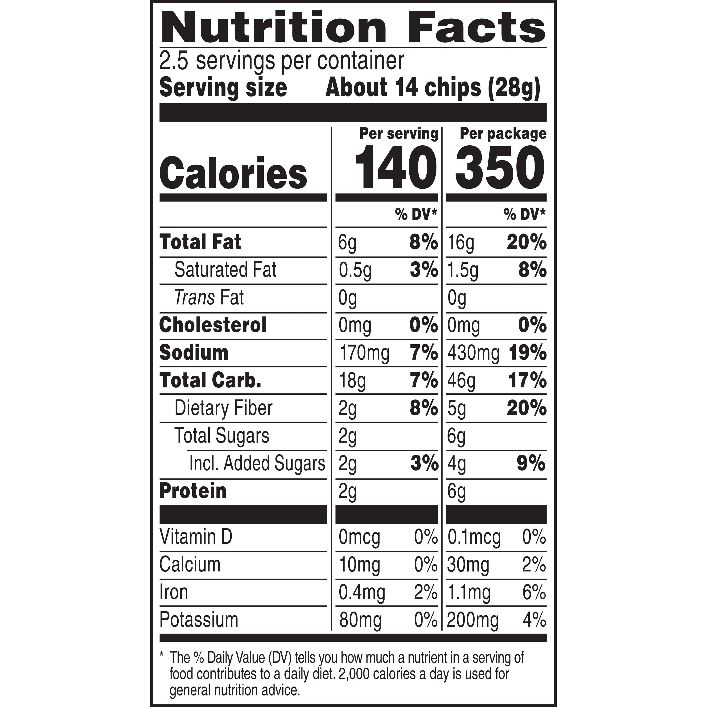 SunChips Harvest Cheddar Snack Chips, 2.5 oz Bag - Whole Grain Snacks