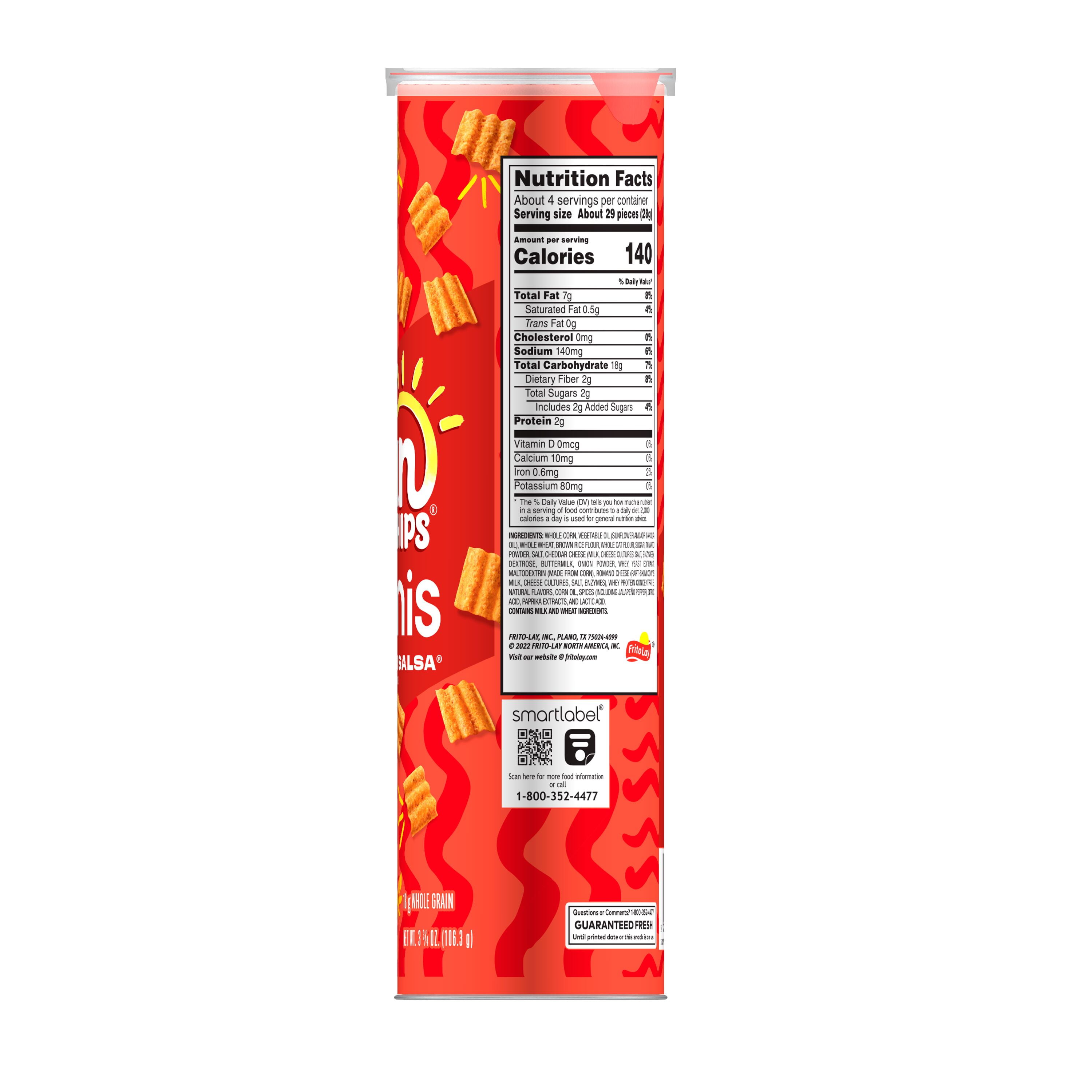 SunChips Minis Garden Salsa Canister, 3.75 oz - Savory Snack