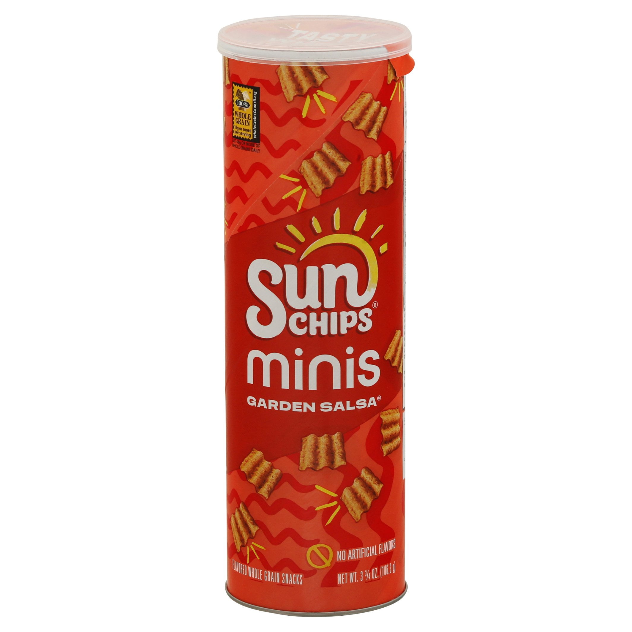 SunChips Minis Whole Grain Snacks - Garden Salsa, 2-Pack, 3.75 oz"