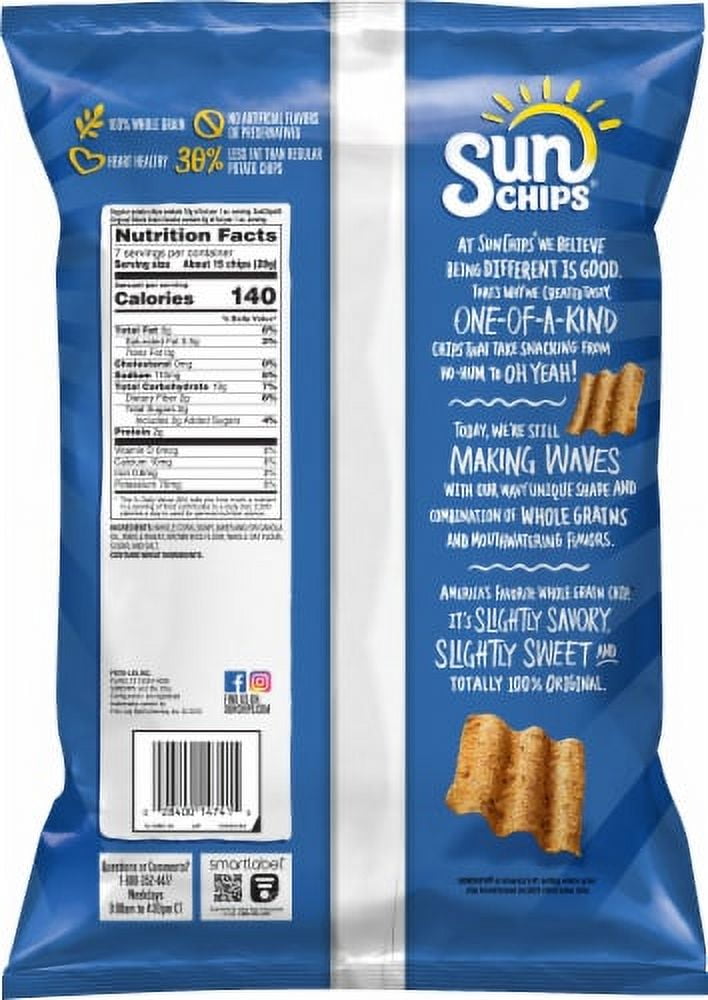 SunChips Original Whole Grain Chips - 7 oz Bag
