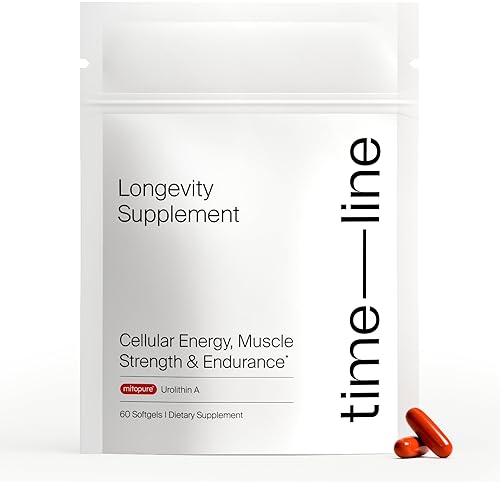 Timeline Mitopure Urolithin A Supplement - Supports Healthy Aging & Muscle Strength - 60 Softgels