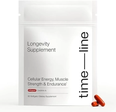Timeline Mitopure Urolithin A Supplement - Supports Healthy Aging & Muscle Strength - 60 Softgels