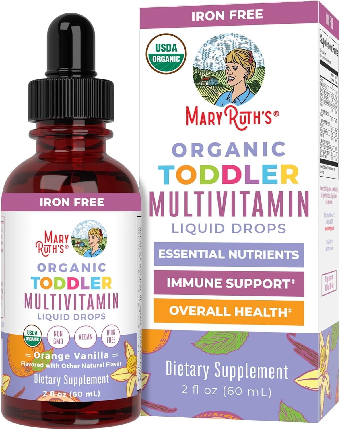MaryRuth's Organic Kids Multivitamin Drops for Immune Support, 2 fl oz - Unisex