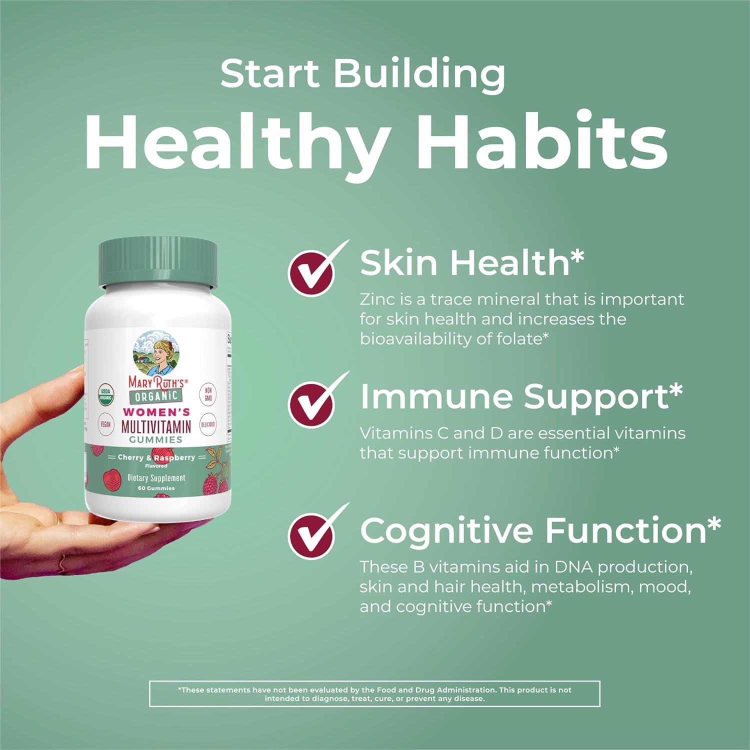 MaryRuth's Women's Multivitamin 60ct - Daily Essential Vitamins