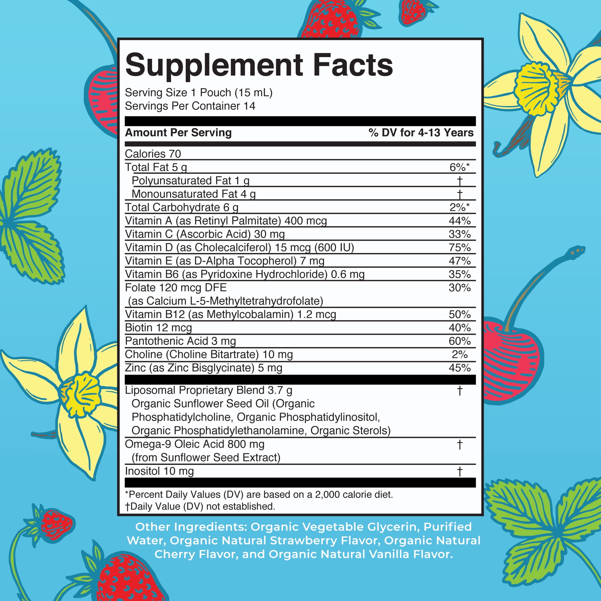 MaryRuth's Organic Liposomal Multivitamin Liquid for Kids by MaryRuth's - 14 Pack
