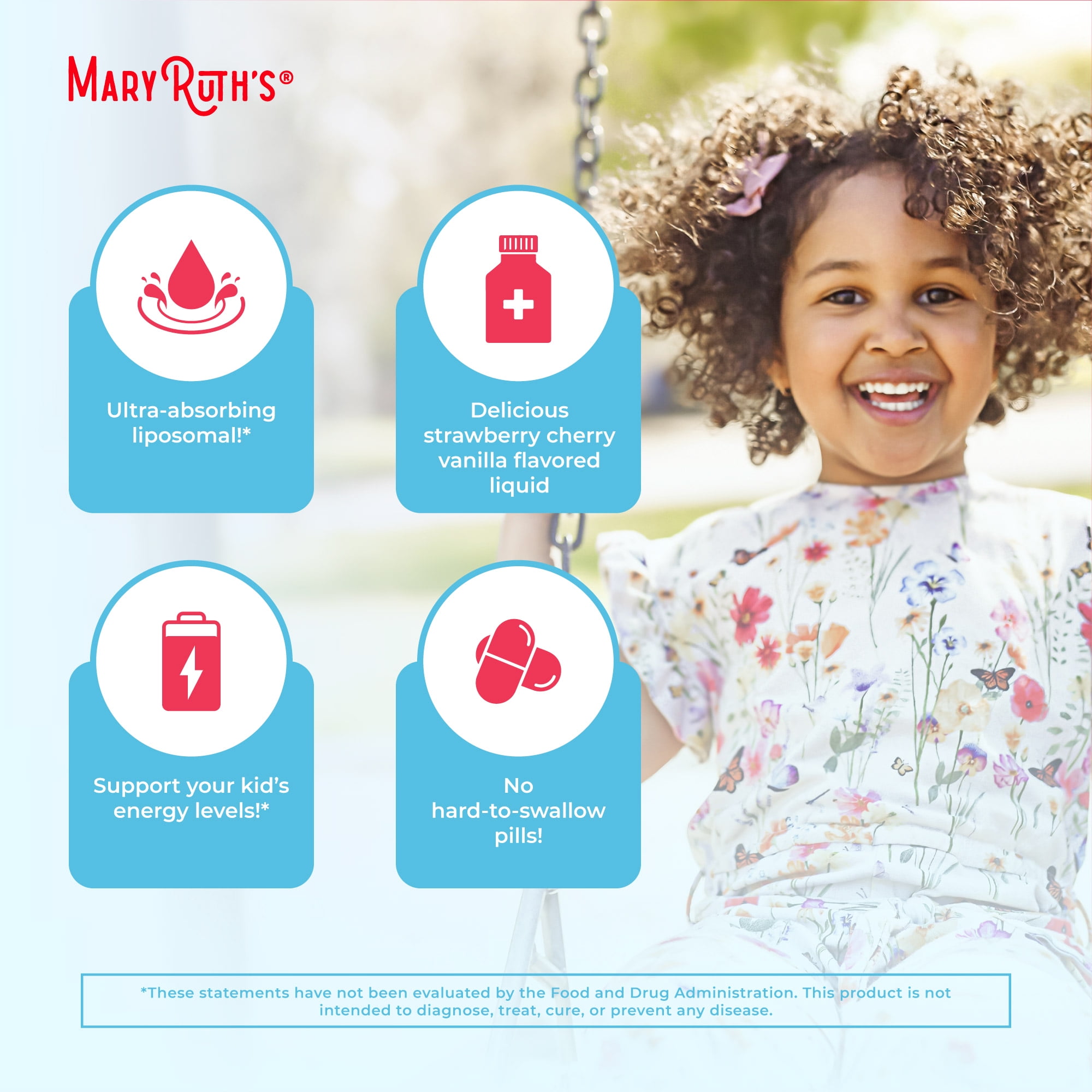 MaryRuth's Organic Liposomal Multivitamin Liquid for Kids by MaryRuth's - 14 Pack
