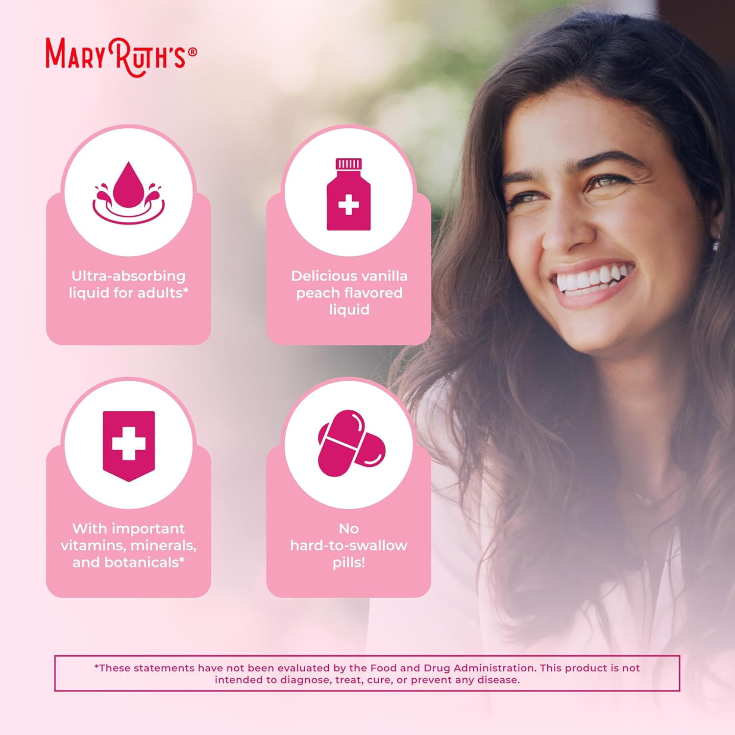 MaryRuth's Women's Liquid Multivitamin for Hormone Balance, 15.22 Fl Oz, NON GMO