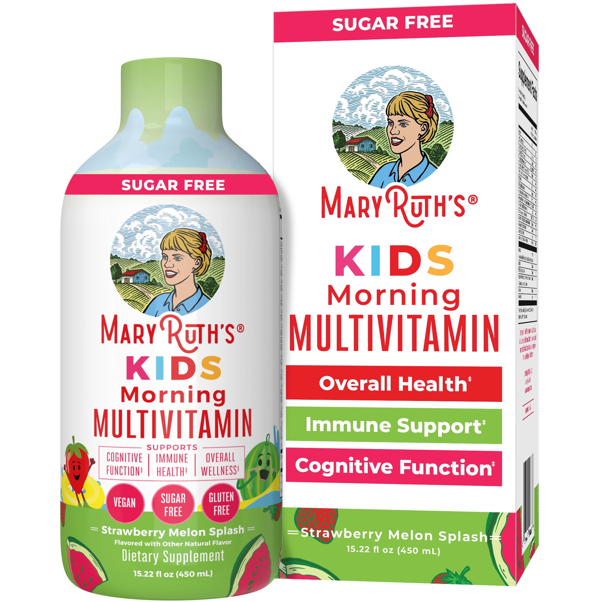 MaryRuth's Kids Liquid Multivitamin - Strawberry Melon Splash, 15.22 oz - Child Health Supplement