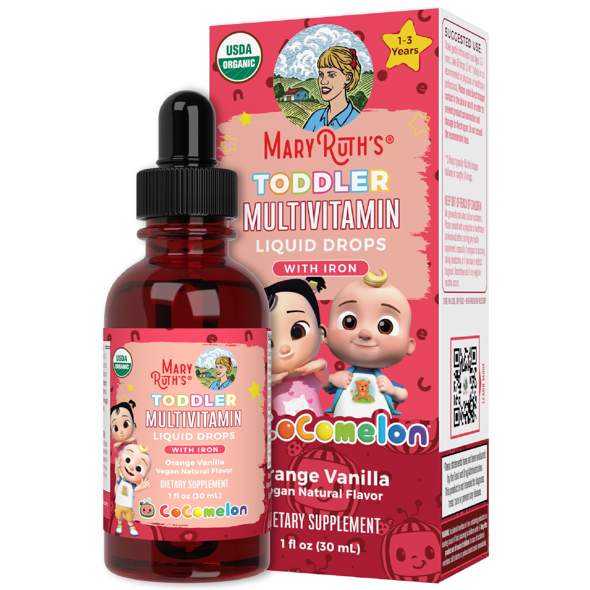 MaryRuth's Organic Toddler Multivitamin Liquid Drops by MaryRuth - 1 fl oz