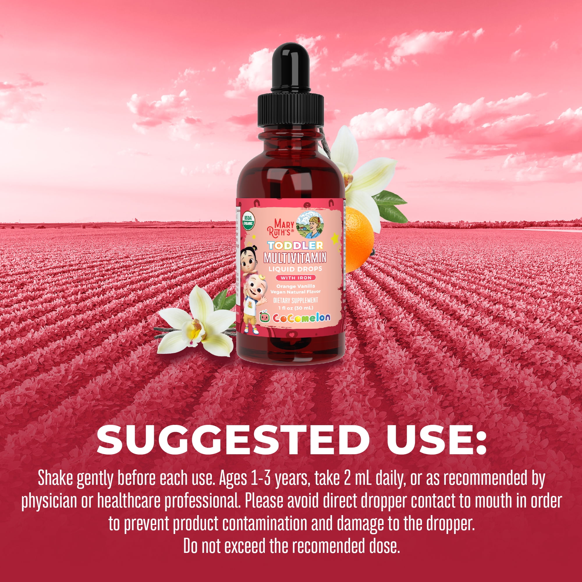 MaryRuth's Organic Toddler Multivitamin Liquid Drops by MaryRuth - 1 fl oz