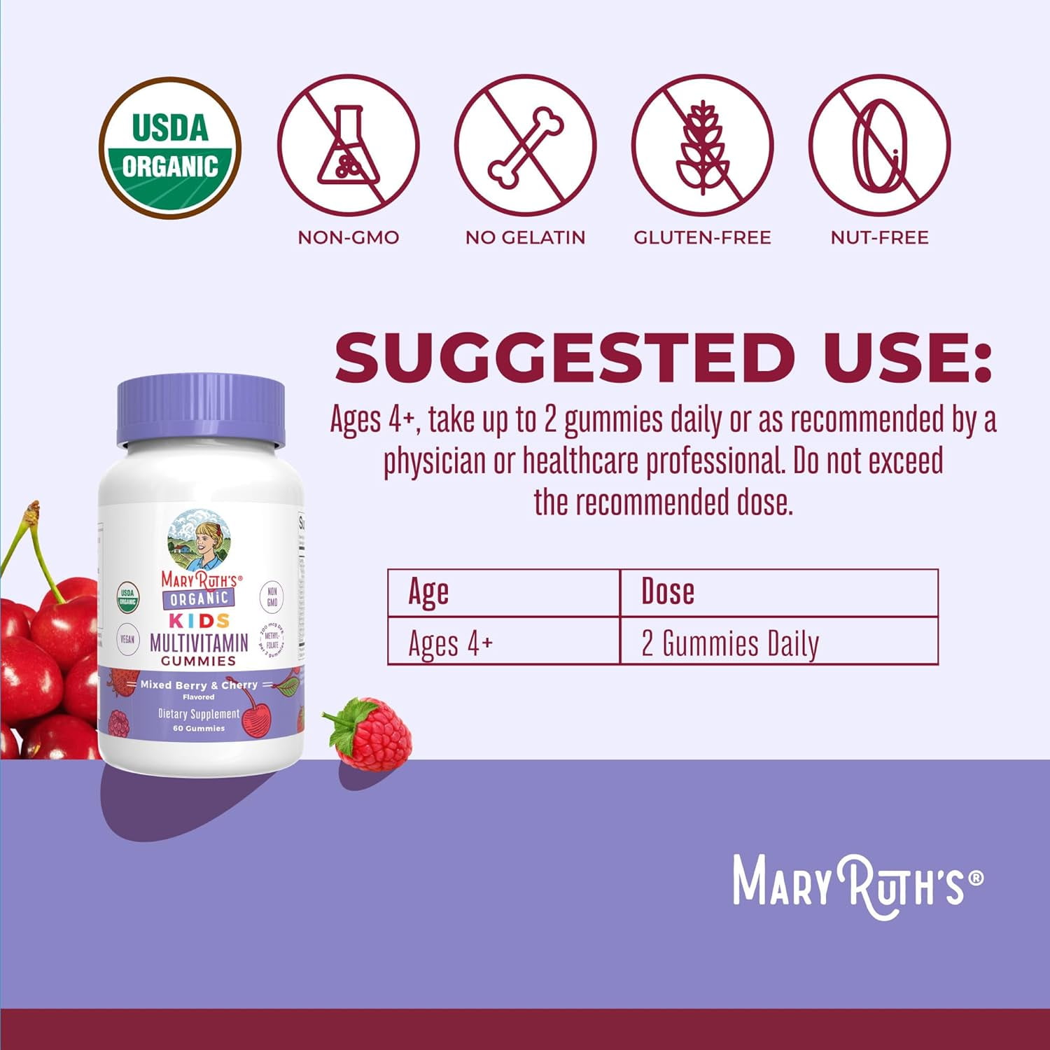 MaryRuth's Organic Immune Support Gummies for Kids by MaryRuth - 60 Ct