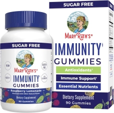 MaryRuth's Immunity Gummies: Elderberry, Echinacea, Zinc, Vitamin D - 90 Count