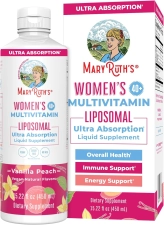 MaryRuth's Women's Multivitamin Liquid 40+ Vanilla Peach 15.22 Fl Oz