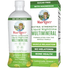 MaryRuth's Nighttime Multimineral Supplement with Magnesium for Muscle Relaxation - 32oz