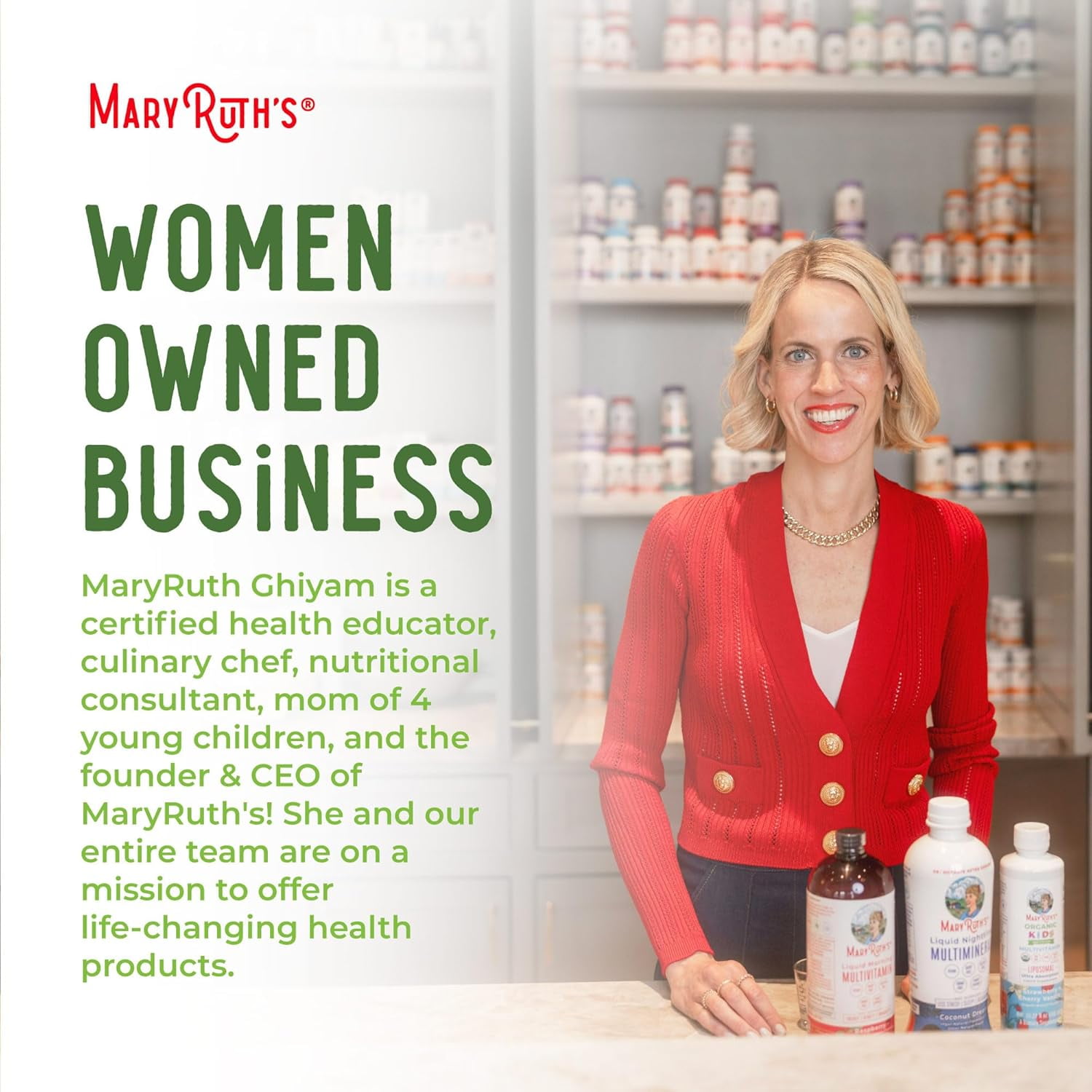 MaryRuth's Nighttime Multimineral Supplement with Magnesium for Muscle Relaxation - 32oz
