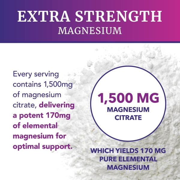 Nobi Nutrition Extra Strength Magnesium Citrate Gummies for Calm & Digestion | Vegan Raspberry Flavor | 60 Ct