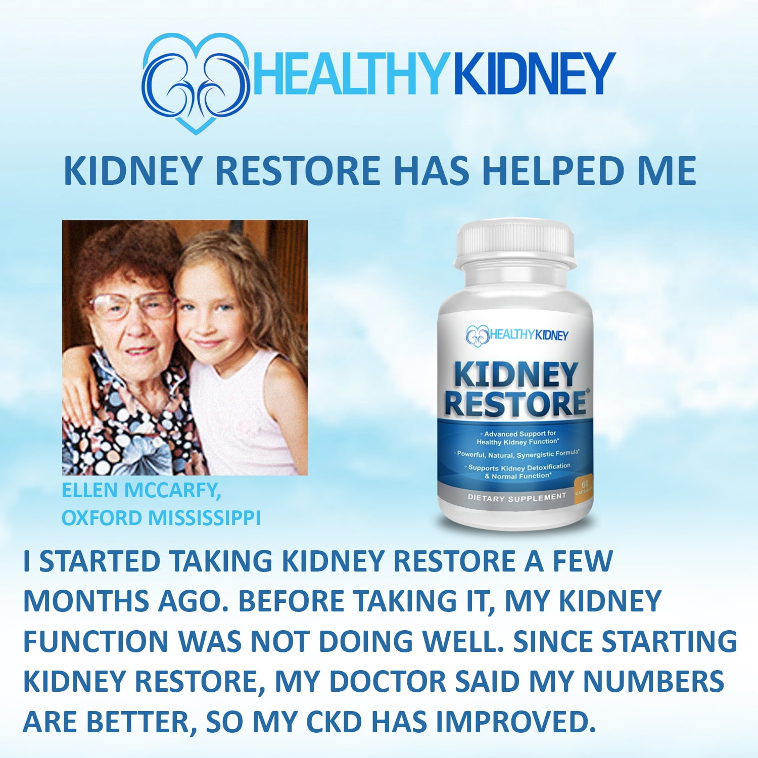Kidney Restore: Detox Supplement with Vitamins for Optimal Kidney Function