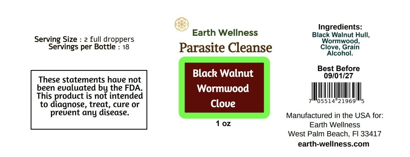Earth Wellnes Zeolite Liquid Ultra METAL DETOX & PARASITE Wormwood Cleanse Combo