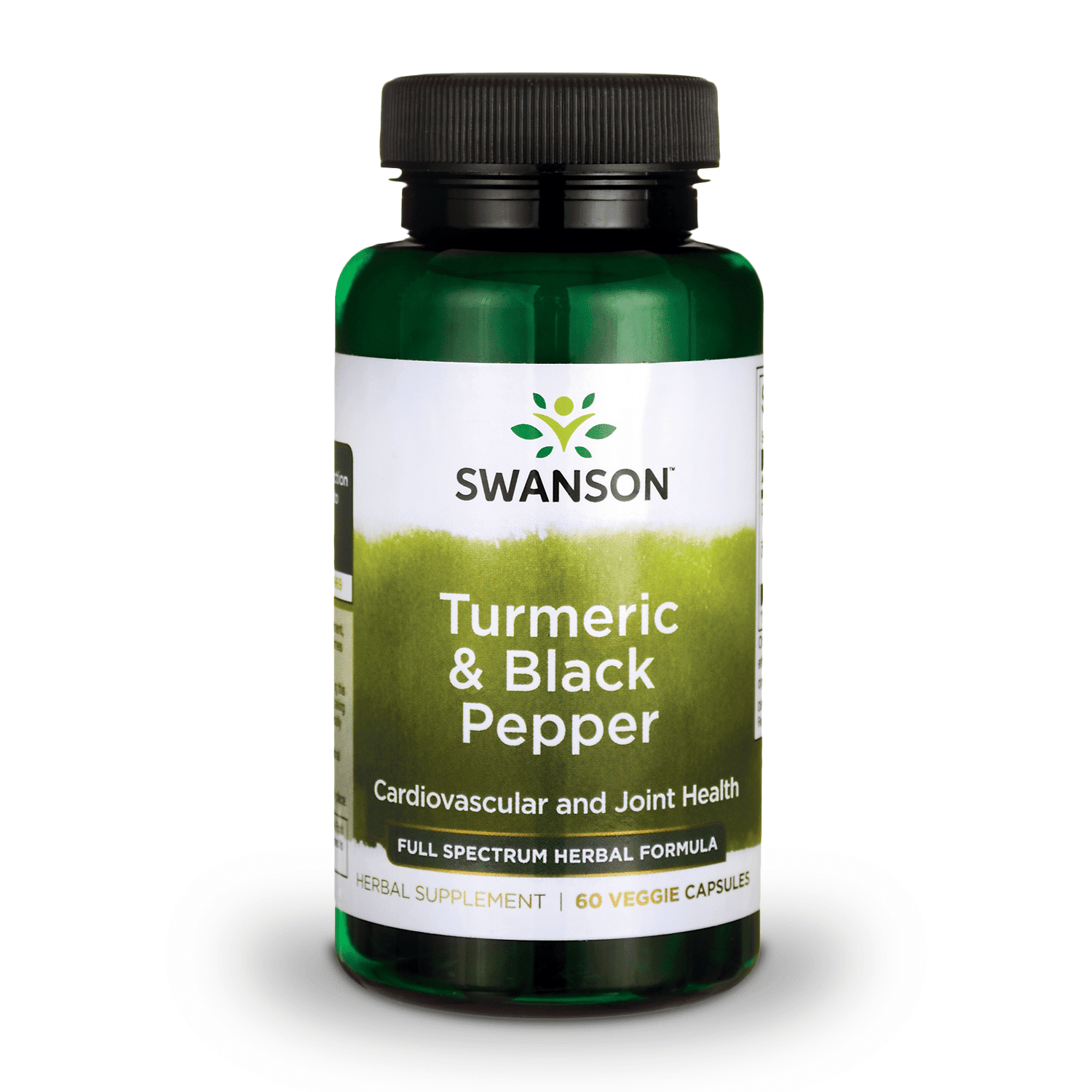 Swanson Tool Organic Turmeric & Black Pepper Supplement for Joint, Heart, Digestion, Liver - Enhanced Bioavailability - 60 Capsules
