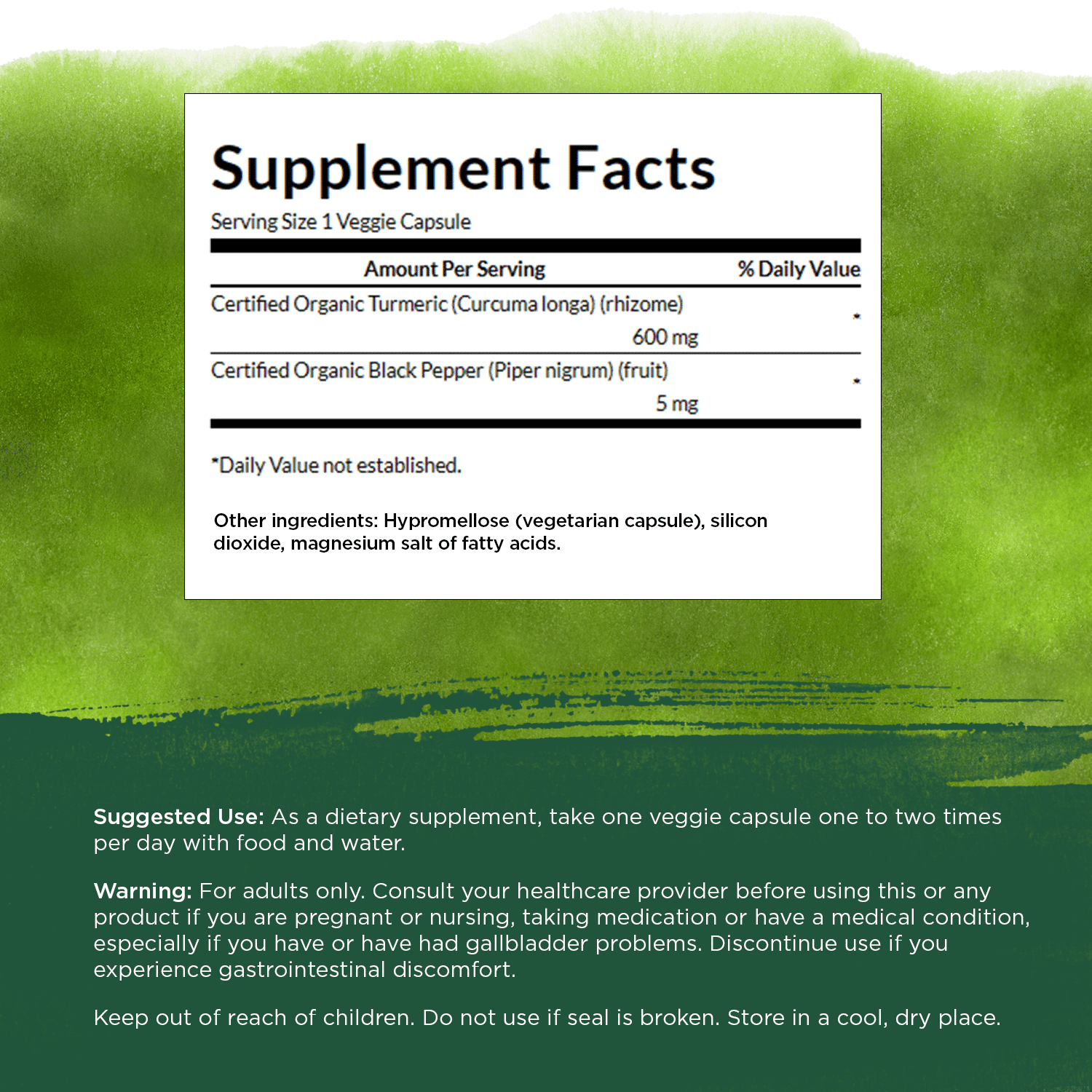 Swanson Tool Organic Turmeric & Black Pepper Supplement for Joint, Heart, Digestion, Liver - Enhanced Bioavailability - 60 Capsules
