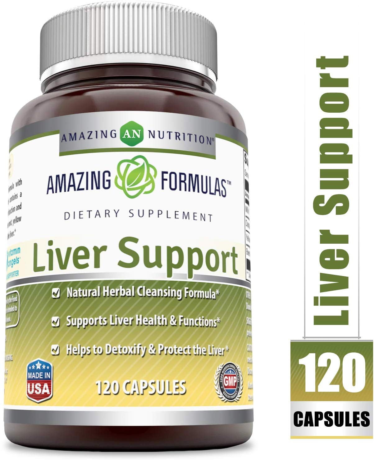 Amazing Formulas (Non-GMO) - 120 Count Liver Support Capsules