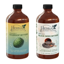 Herbal Connections Soursop & Black Seed Bitters Bundle - 32 oz Wellness Supplement