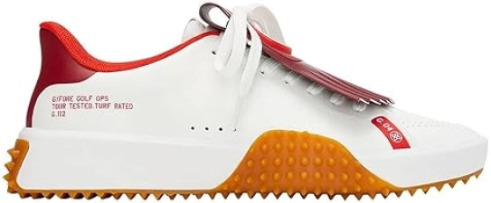 G/FORE G.112 P.U. Leather Golf Shoes with Kiltie Detail - Stylish Sneakers Women's