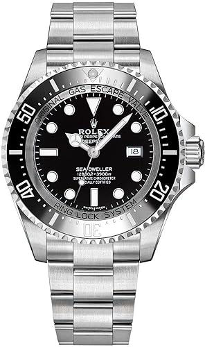 Rolex Sea-Dweller Men's Watch 116660 Black Dial Stainless Steel - Genuine Luxury Timepiece