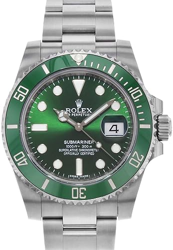 Rolex Submariner Hulk Green Dial Men's Luxury Watch