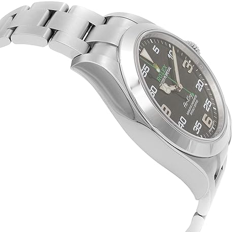 Rolex Air King Men's Watch with Black Dial, Stainless Steel - Model
