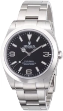 Rolex Explorer Black Dial Stainless Steel Oyster Automatic Men's Watch