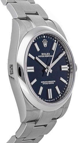 Rolex Oyster Perpetual 41mm Automatic Blue Dial Men's Watch - Model 124300-0003