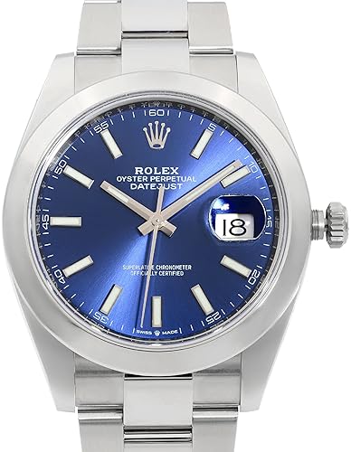 Rolex Datejust 41 Blue Dial Stainless Steel Men's Watch | Model 126300BLSO