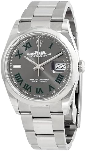 Rolex Datejust 36 Grey Dial Ladies Watch 126200GYRO - Automatic Movement