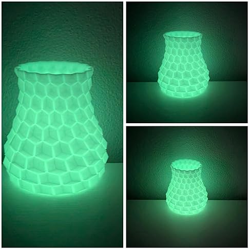 Inland 1.75mm ABS 3D Printing Filament, +/- 0.03mm Accuracy, 1kg Spool - Glow in The Dark ABS