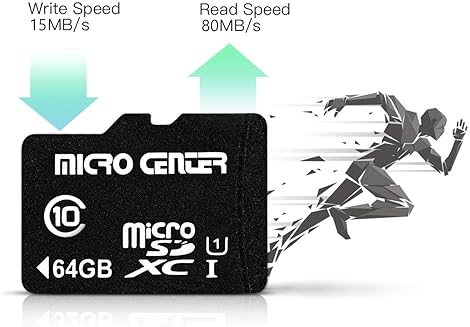 Inland 5-Pack Micro Center 64GB Class 10 MicroSDXC Memory Cards with Adapter - Mobile Device Storage, Full HD Video Recording - 80MB/s UHS-I