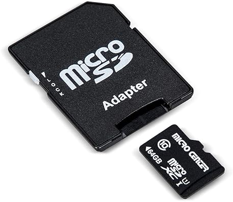 Inland 5-Pack Micro Center 64GB Class 10 MicroSDXC Memory Cards with Adapter - Mobile Device Storage, Full HD Video Recording - 80MB/s UHS-I