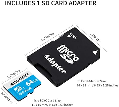 Nintendo Switch Compatible 64GB MicroSDXC Card for 4K Video - UHS-I C10 U3 V30 - 64GB