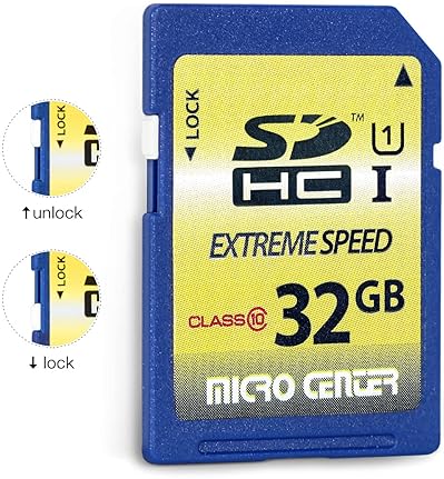 Micro Center 32GB Class 10 SDHC Flash Memory Card 5-Pack for Trail Cameras