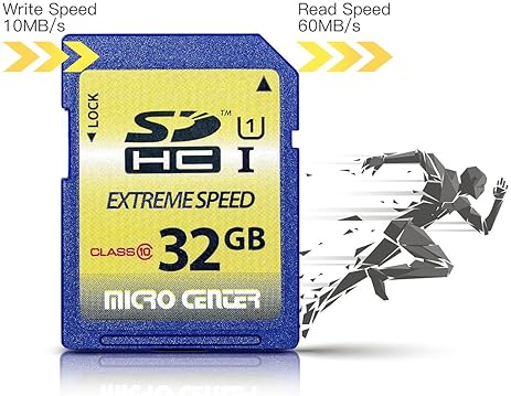 Micro Center 32GB Class 10 SDHC Flash Memory Card 5-Pack for Trail Cameras