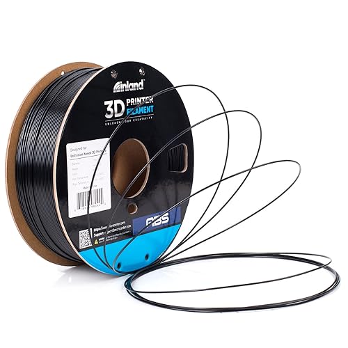 Inland Black PLA 3D Printer Filament 1.75mm +/- 0.03mm Accuracy - 1kg Spool - FDM Printing