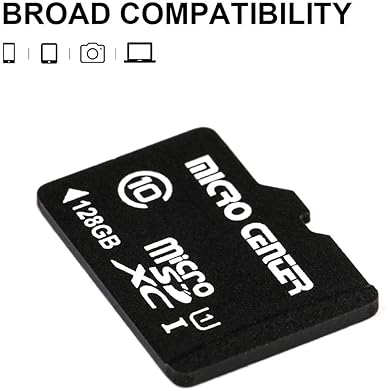 Inland Micro Center 128GB Class 10 MicroSDXC Memory Card with Adapter - 80MB/s UHS-I for Mobile Device Storage