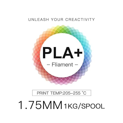 INLAND Micro Center PLA+ 3D Printing Filament 1.75mm - PLA Pro 3D Printer Filament - White - 1kg Spool