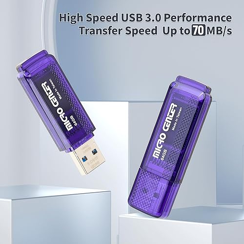 Inland 5-Pack 64GB USB 3.0 Flash Drives for Data Storage - Micro Center SuperSpeed