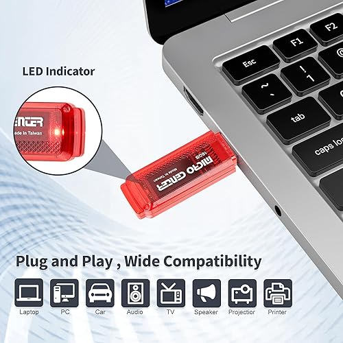 INLAND Micro Center 16GB USB 3.0 Flash Drive 5-Pack - High-Speed Memory Stick for Data Storage