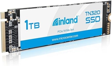 Inland TN320 1TB NVMe M.2 SSD - Up to 2000 MB/s Speed, 3D NAND, for Laptop & Desktop